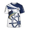 Custom name Sailfish fishing boat team Catch and Release 3D Design print shirts