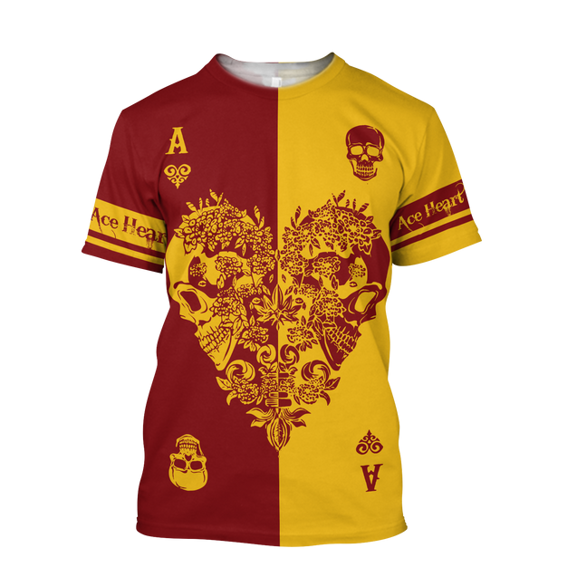 Ace Heart 3D All Over Printed Unisex Shirts