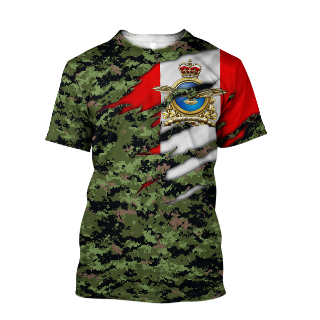 Canadian Air Force Veteran 3D All Over Printed Shirts PD10032102