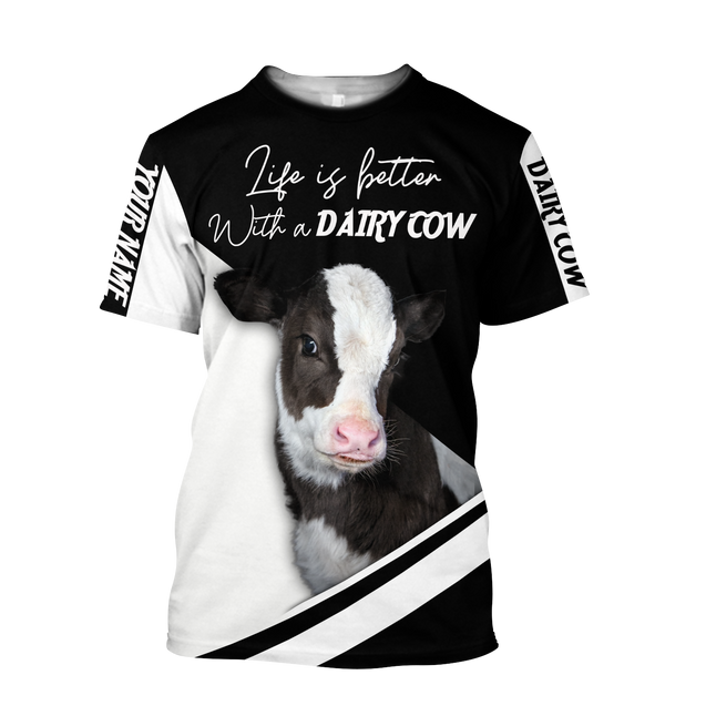 Love Dairy Cow - Happy Farm 3D Hoodie Shirt For Men And Women LAM