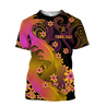 Amazing Polynesian Personalized Wave And Frangipani Unisex Deluxe Hoodie ML