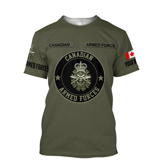 Personalized Name XT Canadian ARmed Forces 3D Printed Shirts DA27032102