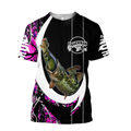 The great fish eats the small Country Girl Camo Hook 3d print shirts