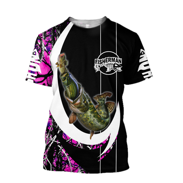 The great fish eats the small Country Girl Camo Hook 3d print shirts