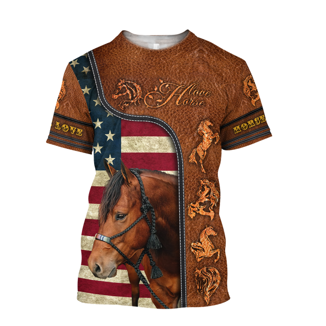 Love Horse 3D All Over Printed Unisex Shirts PD19112002