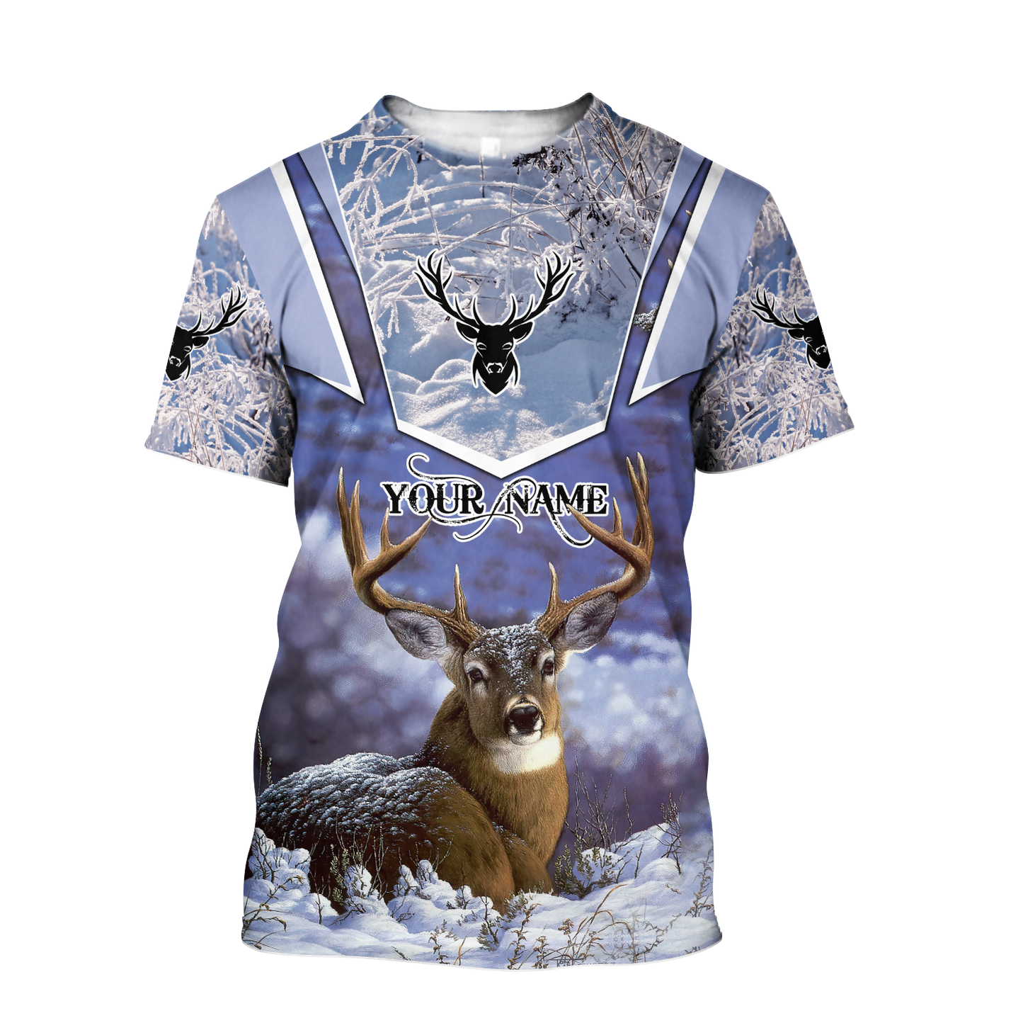 Persionalized Name - Love Deer 3D All Over Printed Unisex Shirts