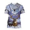 Persionalized Name - Love Deer 3D All Over Printed Unisex Shirts