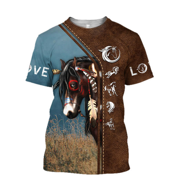 Native Horse American Paint Horse 3D All Over Printed Shirts For Men And Women TR1911201ND