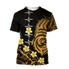 Premium Heartbeat Polynesian 3D All Over Printed Unisex Shirts