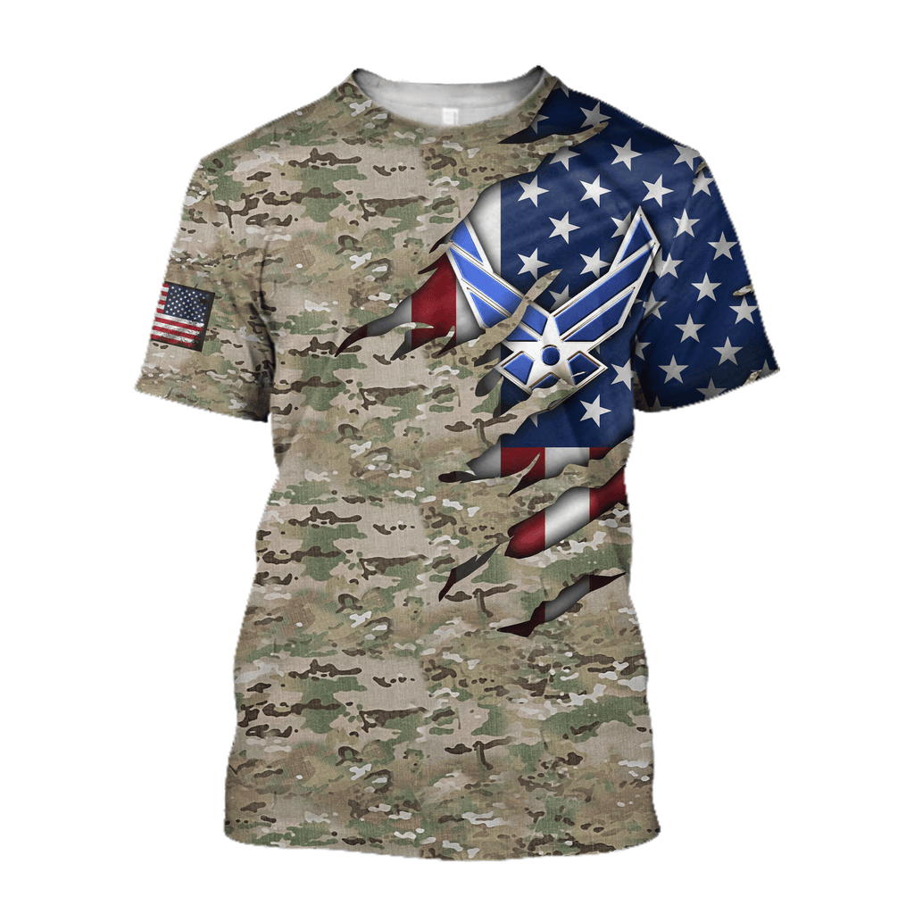 United States Air Force 3D All Over Printed Unisex Shirts