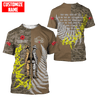 Custom name Anzac day The ode remembrance Soldier 3D printed shirts