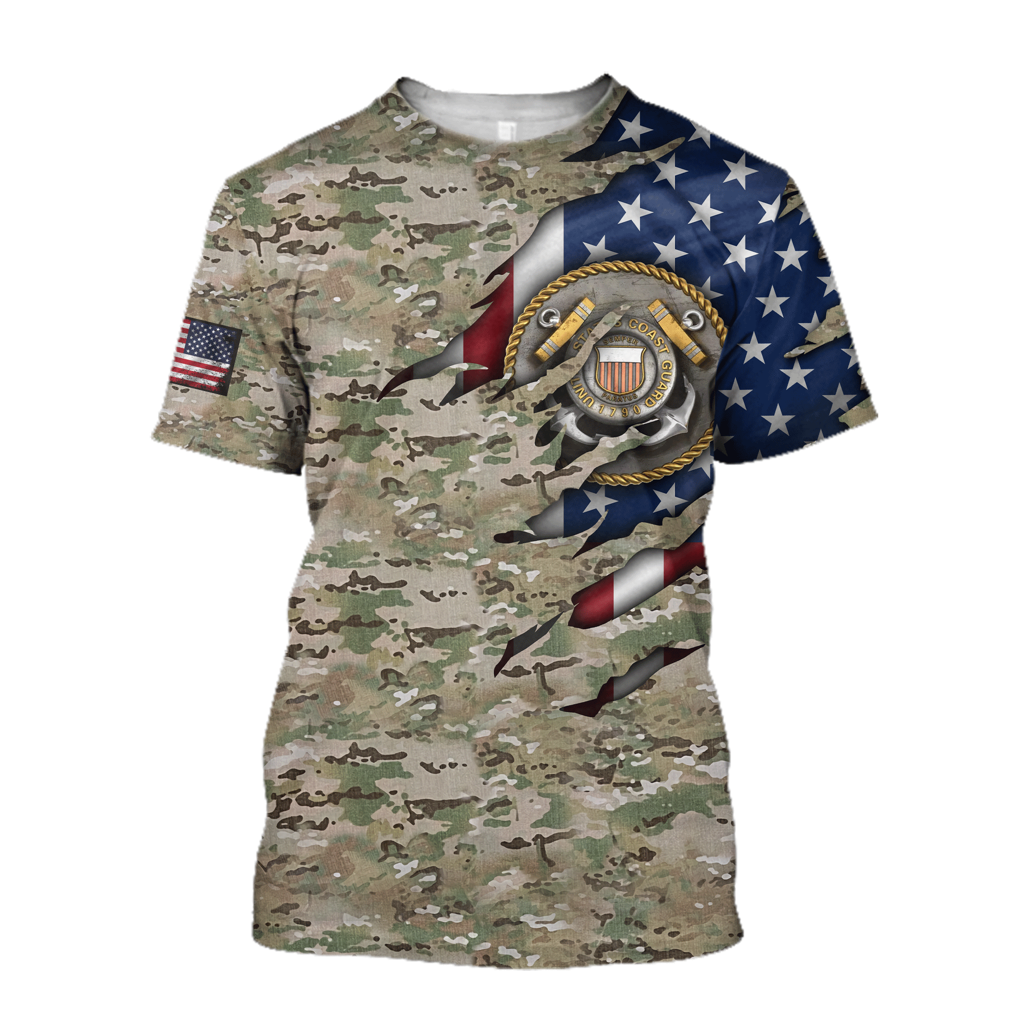 United States Coast Guard 3D All Over Printed Unisex Shirts