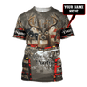 Deer Hunting Personalized Name 3D All Over Printed Shirts AM19052102