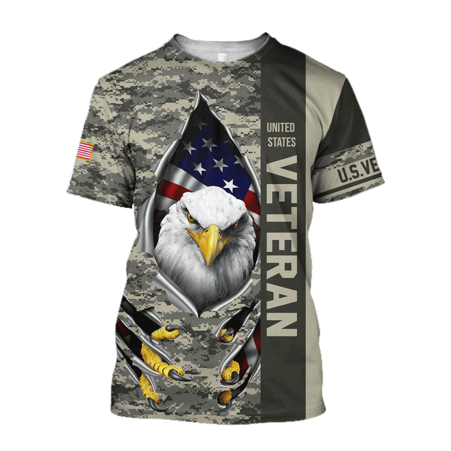 Eagle US Veteran 3D All Over Printed Hoodie AM24052108