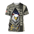 Eagle US Veteran 3D All Over Printed Hoodie AM24052108