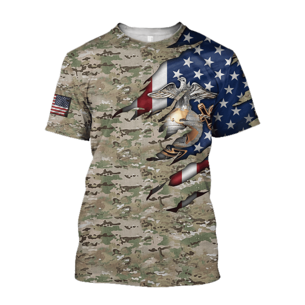 United States Marine Corps 3D All Over Printed Unisex Shirts