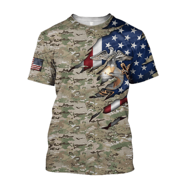 United States Marine Corps 3D All Over Printed Unisex Shirts