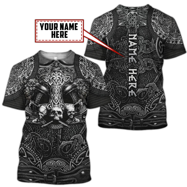 Customized Name Viking 3D All Over Printed Unisex Shirts