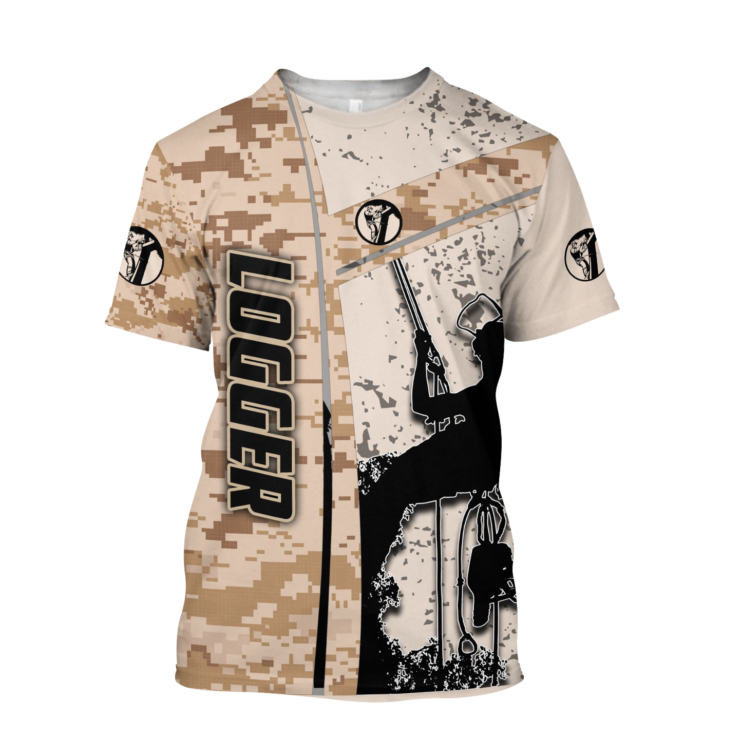 Premium 3D Printed Unisex Camo Logger Shirts MEI
