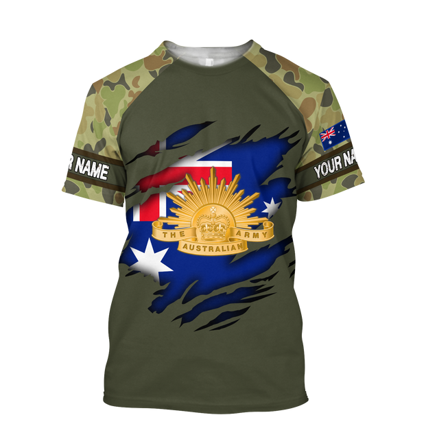 Personalized Australian Army Just The Tip I Promise 3D Printed Unisex Shirts TN