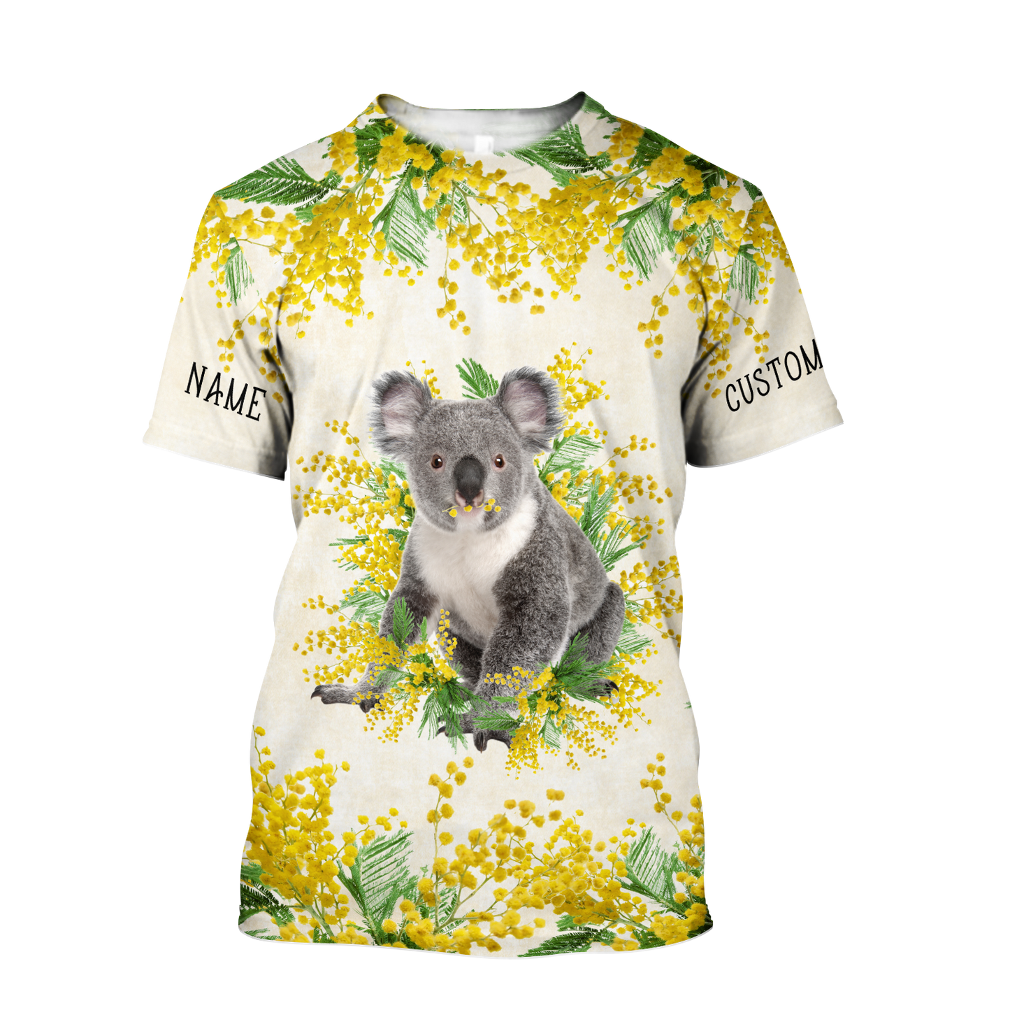 Custom name Australia Koala Golden Wattle Shirts