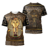 Custom name Pharaoh Ancient Egypt Ankh 3D design print shirts DQB22042103