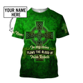 Irish Rebels St.Patrick day 3d hoodie shirt for men and women custom name