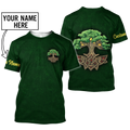 Irish tree of life St.Patrick day 3d hoodie shirt for men and women custom name