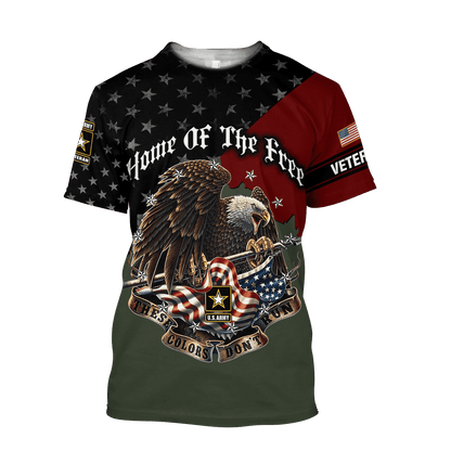 Home Of The Free US Veteran 3D All Over Printed Hoodie HHT26052101