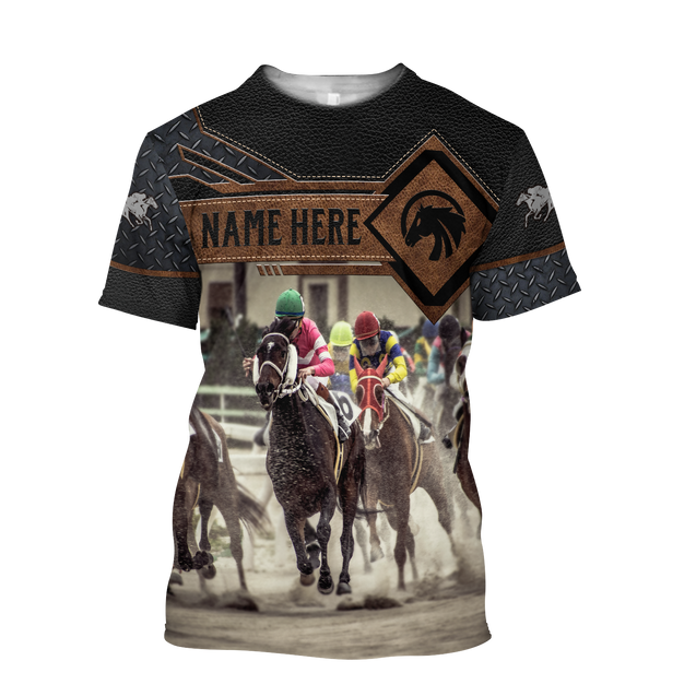 Personalized Name Horse Racing 3D All Over Printed Unisex Shirts Ver 2