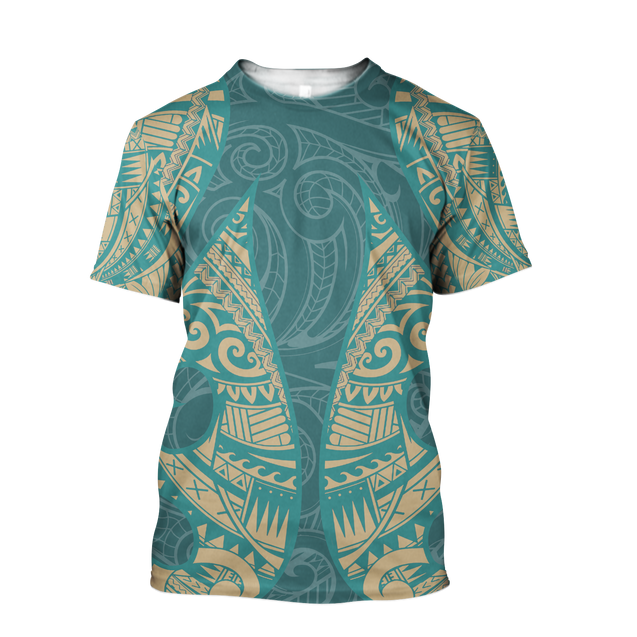 New Zealand Maori Tattoo 3D All Over Printed Unisex Shirts