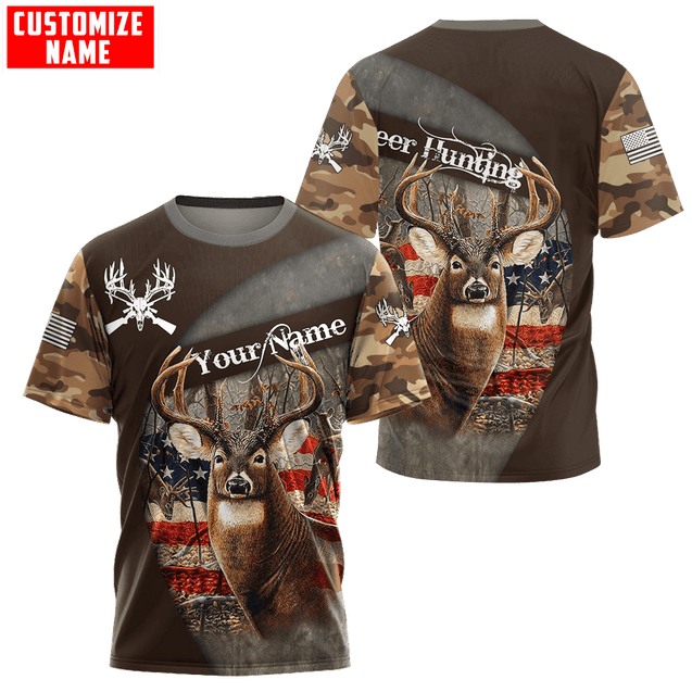 Customized Name Hunting Season 3D All Over Printed Unisex Shirts