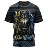 Love Wolf Native American 3D All Over Printed Shirts for Women