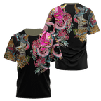 Japan Culture 3D All Over Printed Combo T-Shirt BoardShorts