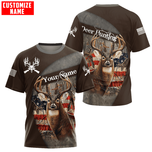 Customized Name Hunting Season 3D All Over Printed Unisex Shirts