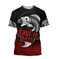 Haul in Bass Fishing Red Reaper 3d print shirts