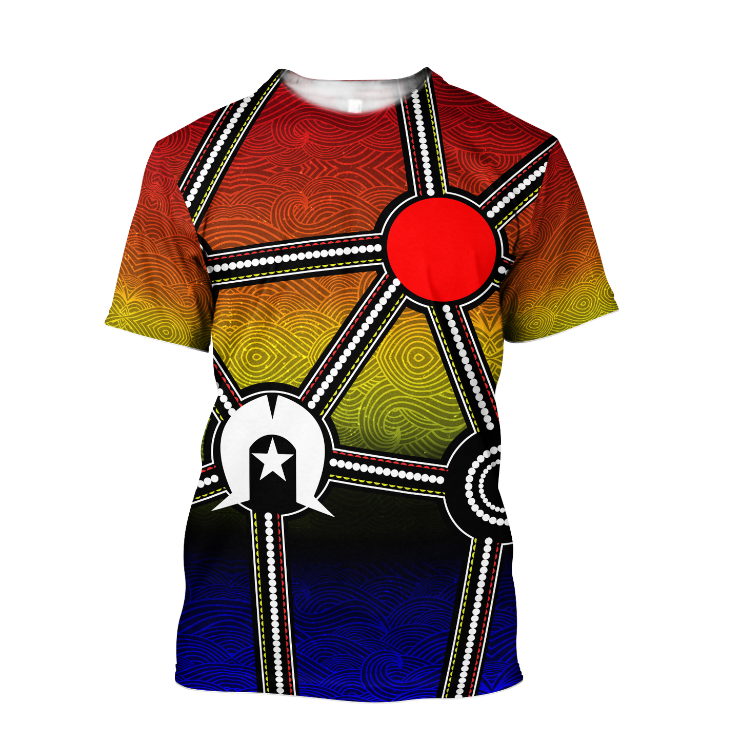 Custom name Aboriginal heal the sun and spirit 3D print shirts