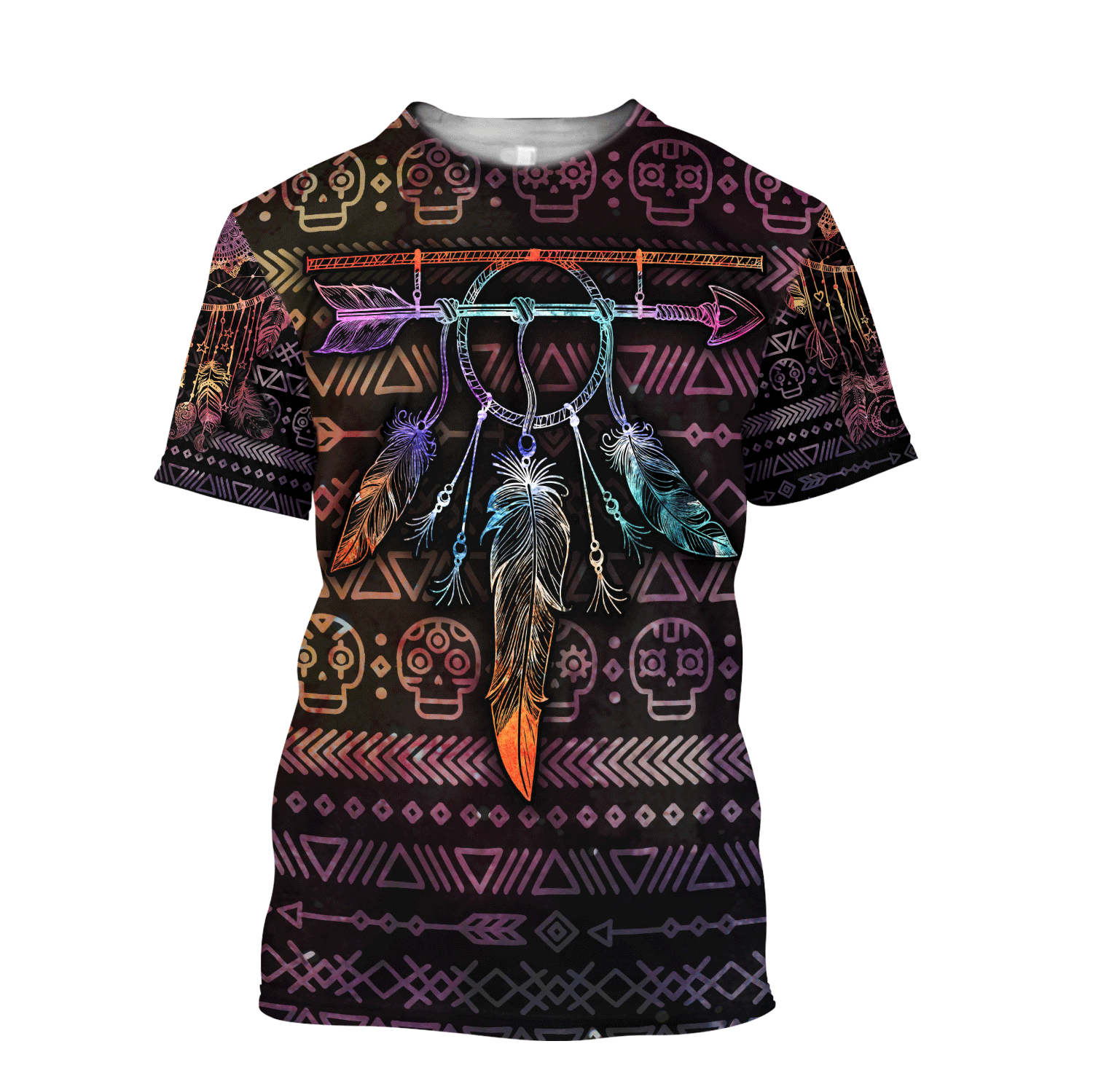 Premium Native American Feather  3D All Over Printed Shirts