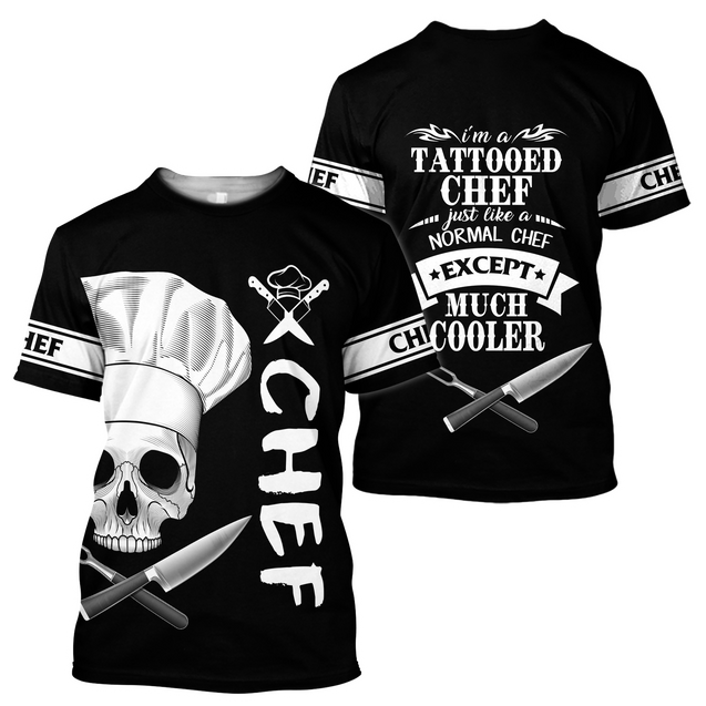 I'm Tattooed Chef 3D Over Printed Unisex Shirt