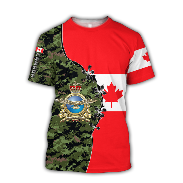 Canadian Air Force Veteran 3D All Over Printed Shirts NTN10032104