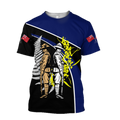 The ode fern-wattle Australia and Kiwi Veteran blue 3D print shirts