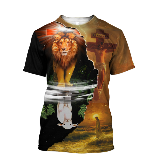 Jesus Lion Lamp 3D All Over Printed Shirts