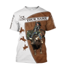 Personalized Name Bull Riding 3D All Over Printed Unisex Shirts Brown Bull