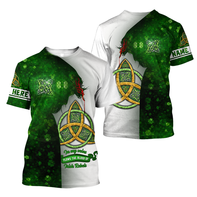 Premium Unisex Hoodie Custom Nam Irish St.Patrick Jesus Irish Rebel In My Vain ML