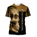 October Girl Skull 3D All Over Printed Shirts For Men and Women MH28062101