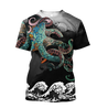 Premium Unisex Hoodie Japanese Octopus Irezumi Style ML