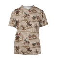 Rodeo 3D All Over Printed Unisex Shirts Rodeo Pattern