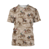 Rodeo 3D All Over Printed Unisex Shirts Rodeo Pattern