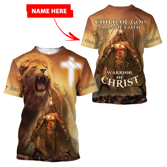 Lion Jesus Knight Templar 3D All Over Printed Shirts