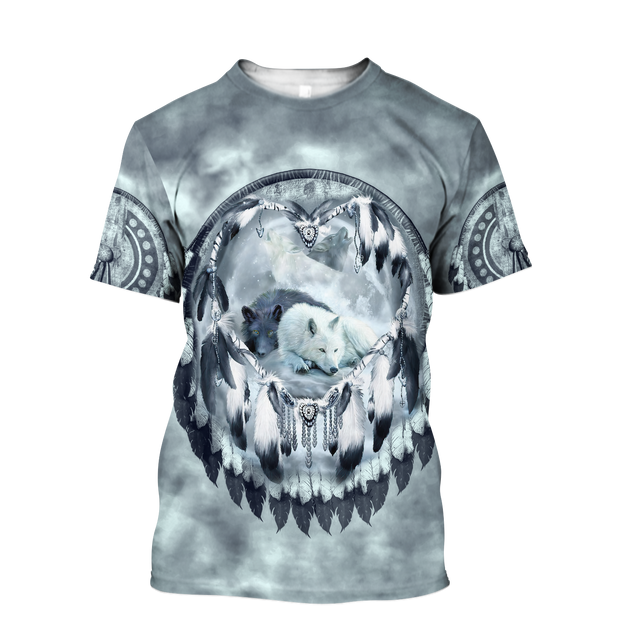Premium Unisex Hoodie Couple Wolf 3D All Over Printed ML